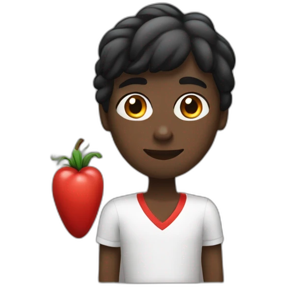 Coração preto e vermelho emoji