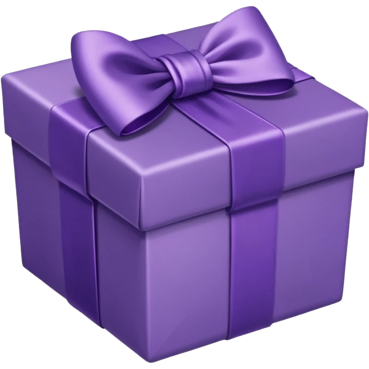 purple noel giftbox emoji