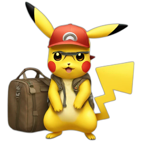pikachu turista emoji