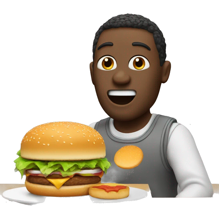 himmet eating burger emoji
