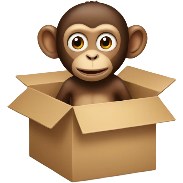 Monkey in a box emoji