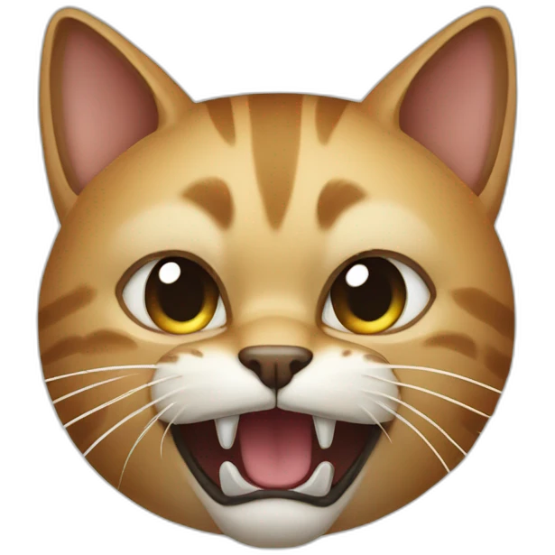 agressive cat emoji