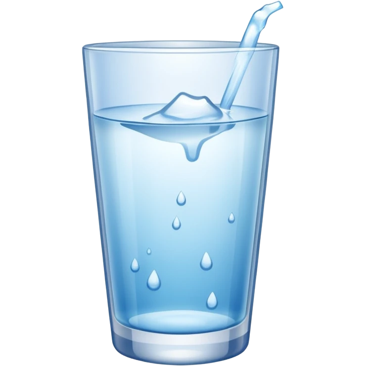 freezing glass of water emoji