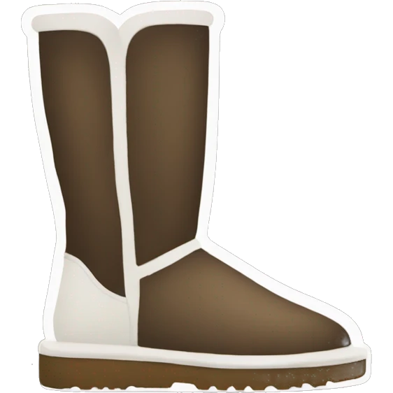 Dark drown Ugg boots emoji