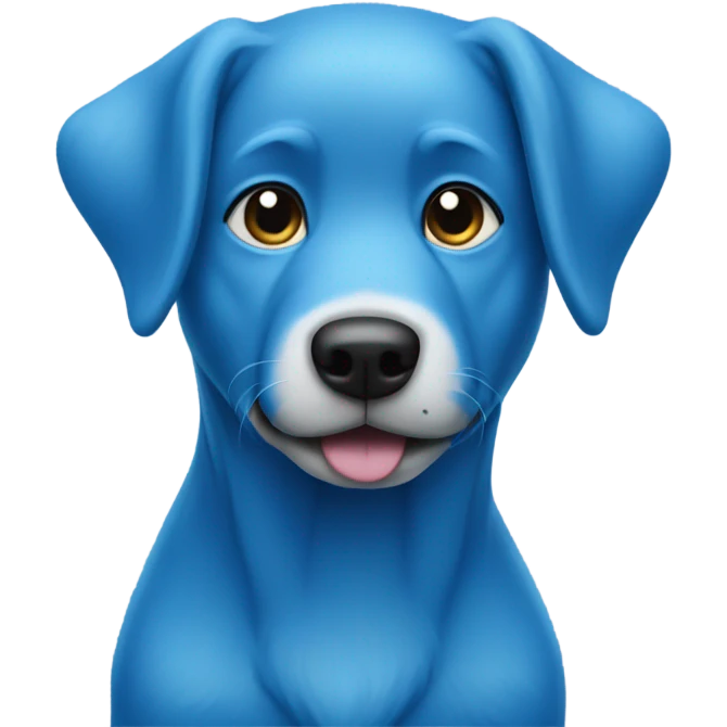 Blue dog  emoji