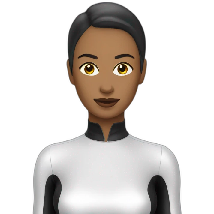Lady in latex clothing emoji