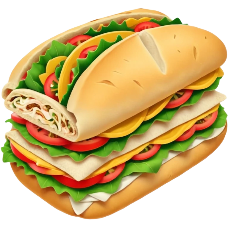 Sandwich pita bread emoji