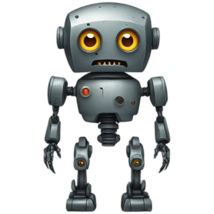 scary robot emoji