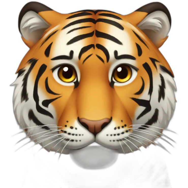 Tiger face emotions emoji