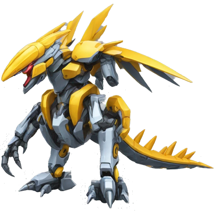 Spiky Medabot-Raptor-Dragon-Mecha emoji