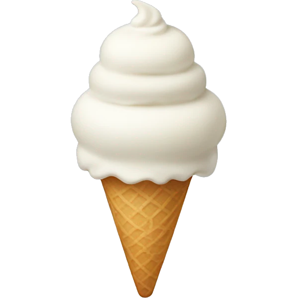 White ice cream emoji