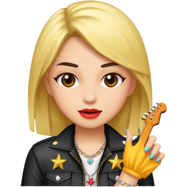 rockstar girl emoji