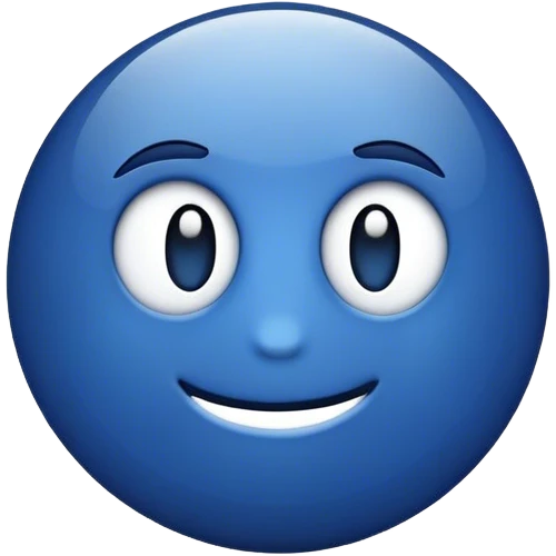 dark blue like button emoji