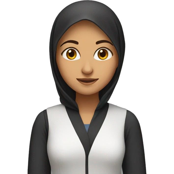 female arabic short student emoji
