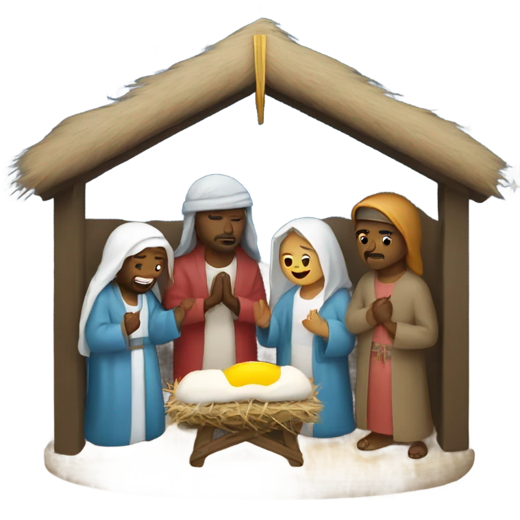 Nativity scene emoji