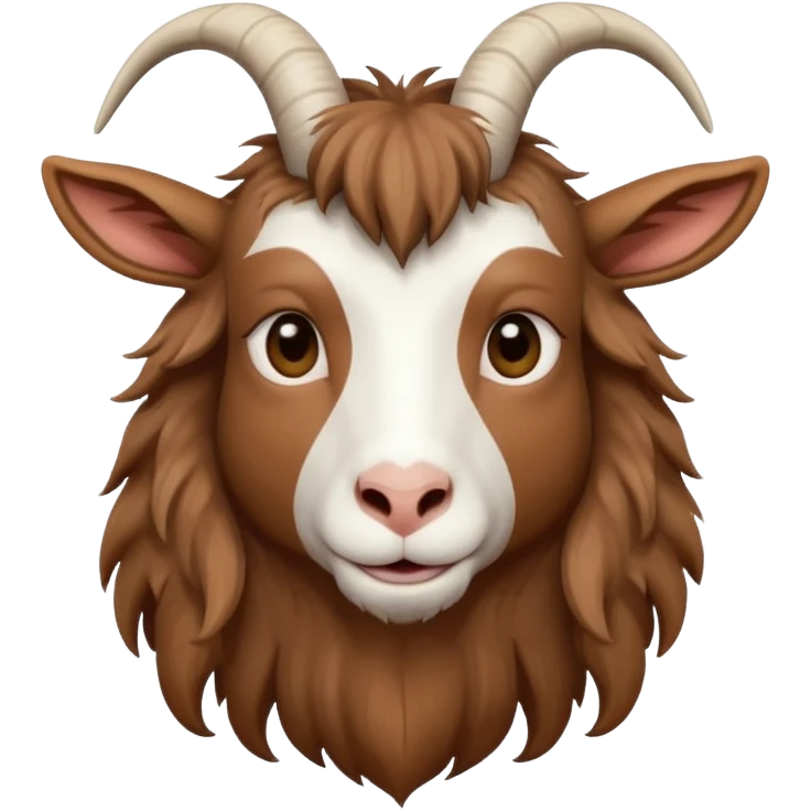 long head haired goat emoji