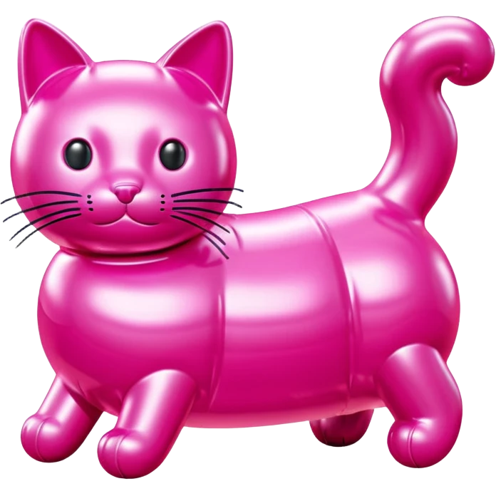  SPAM jeff koons style inflatable cat sculpture  emoji