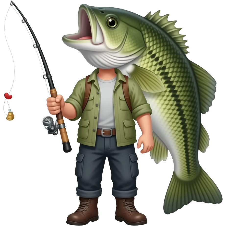 Bass fishermen emoji