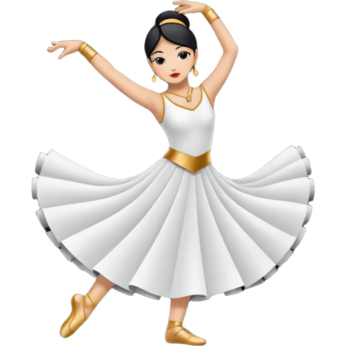 East (E): "dancer_east: Create a minimal flat-vector dancer icon facing east. Pose rotated to face east to imply movement to the right. Black stroke 2px on transparent background, square canvas 1:1, SVG vector style, no text or facial features." emoji