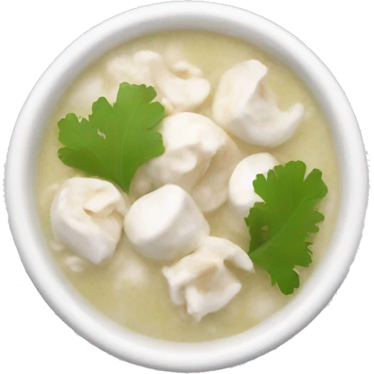 White pozole emoji