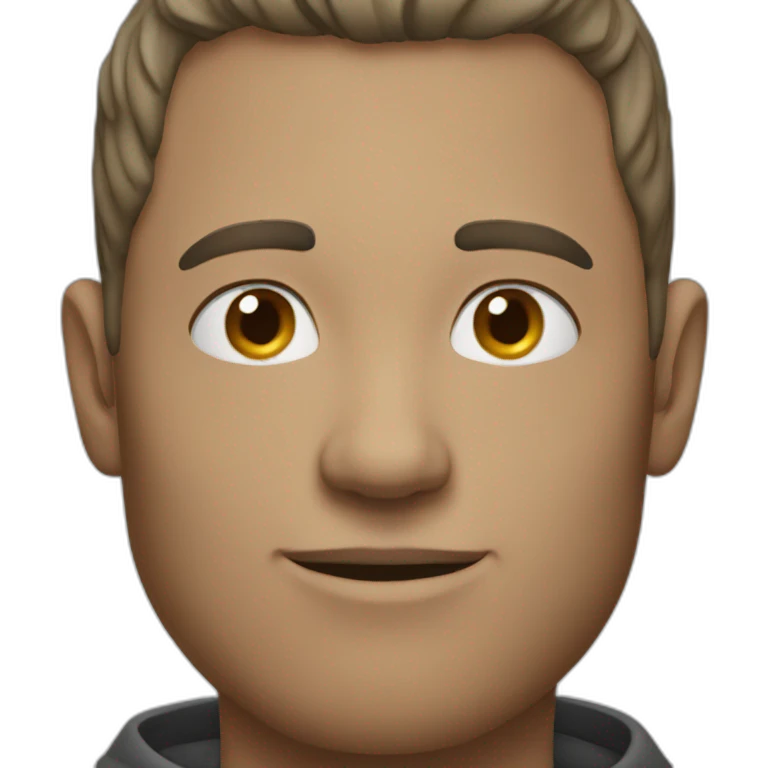 White man half human half snow emoji