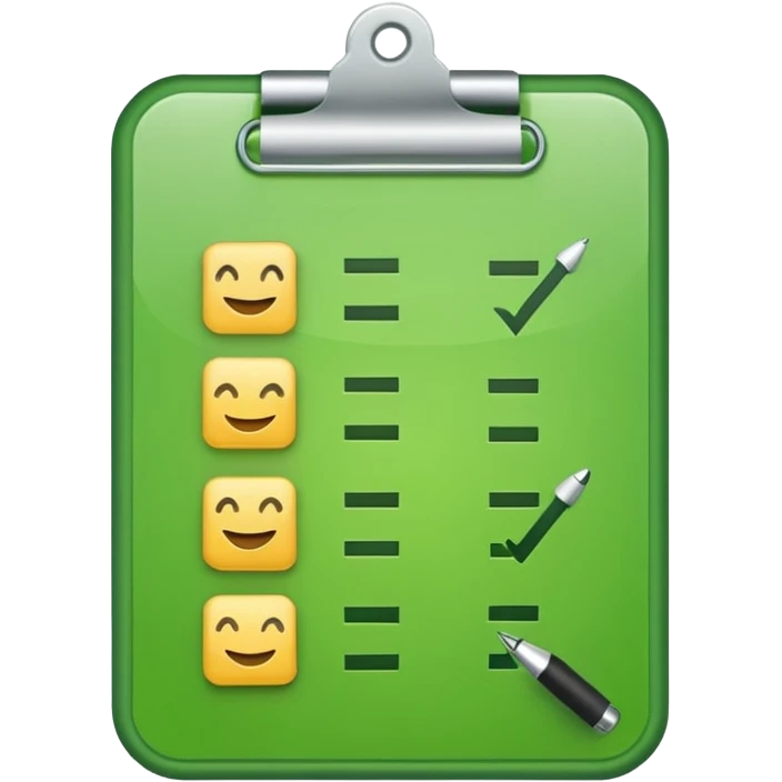 emoji of a checklist emoji