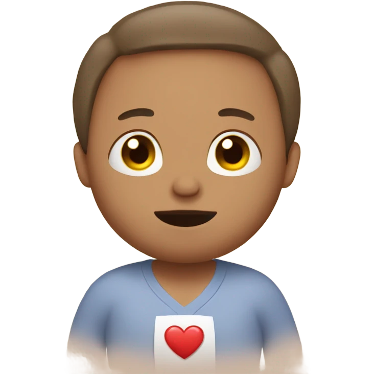 Pregnant man with a heart  emoji