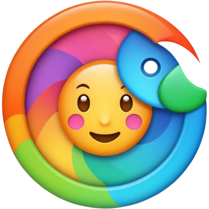 create an page icon and title icon for my chatbot must be unique and colorful emoji