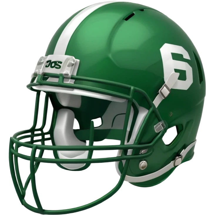 college football player helmets green emoji