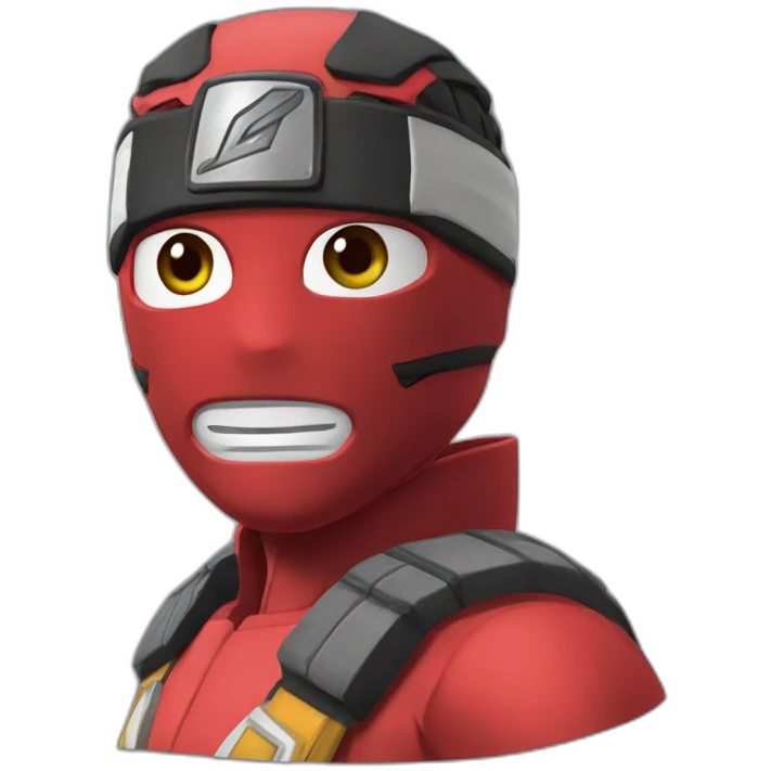 Naruto red ranger emoji