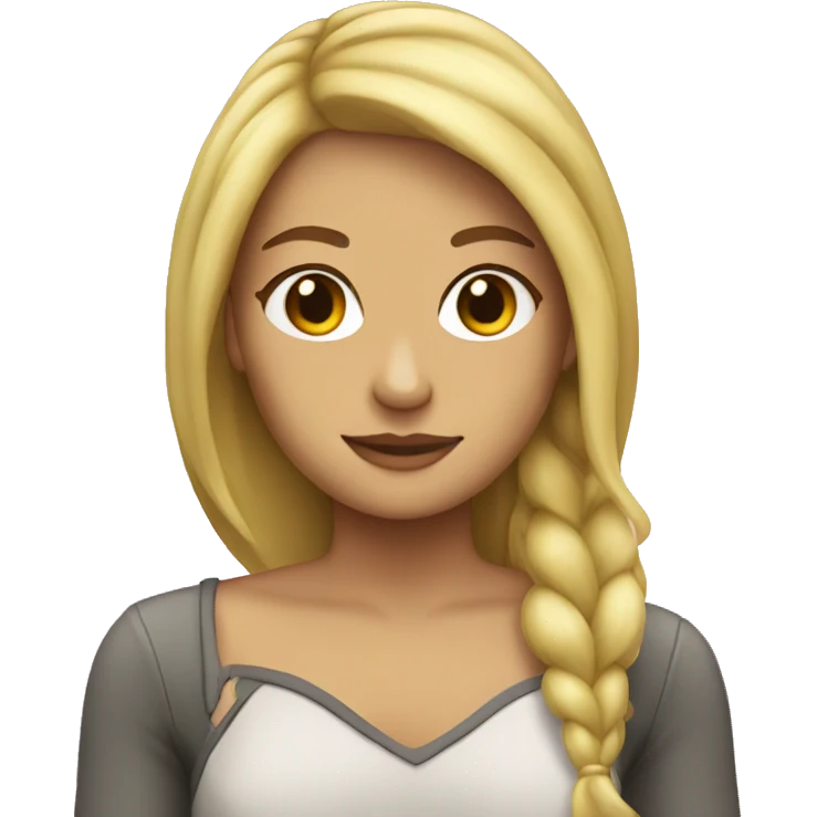 Blonde girl pike emoji