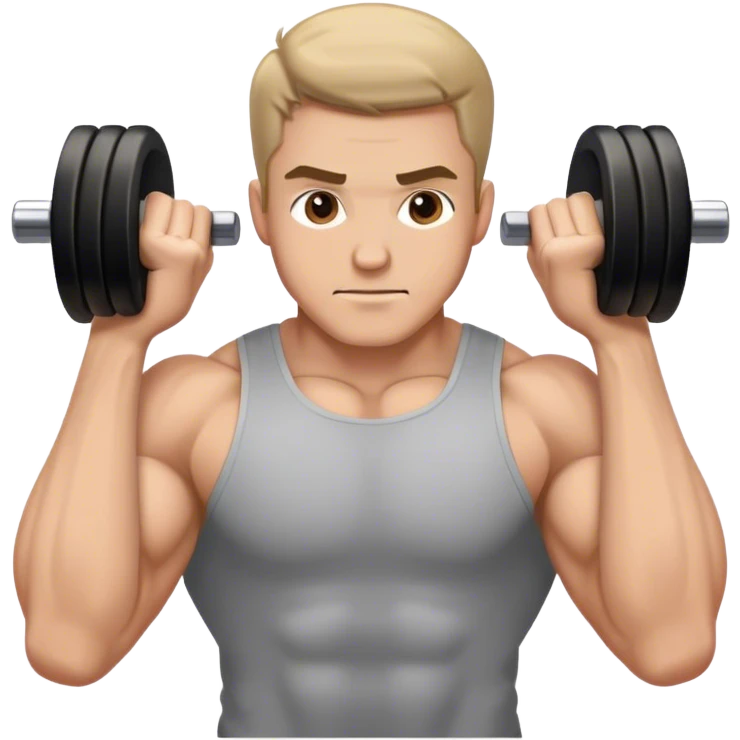 man weighted wrist curl emoji