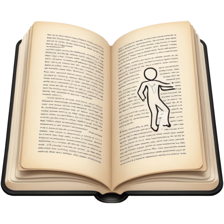 open book with a body outline inside emoji