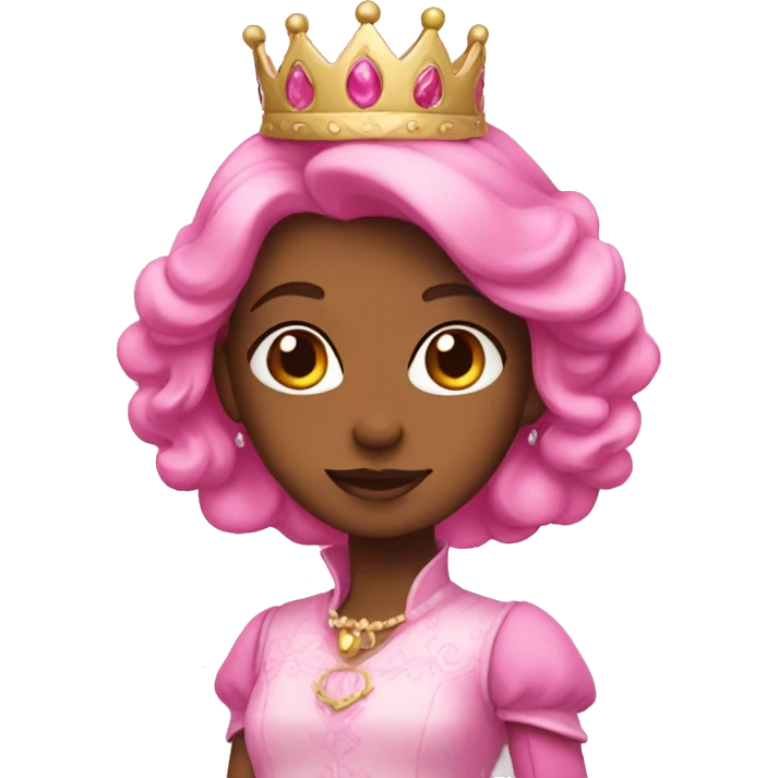 Pink princess emoji