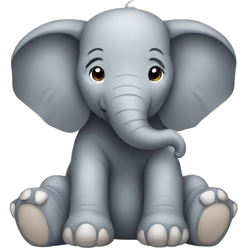 Elephant sitting emoji