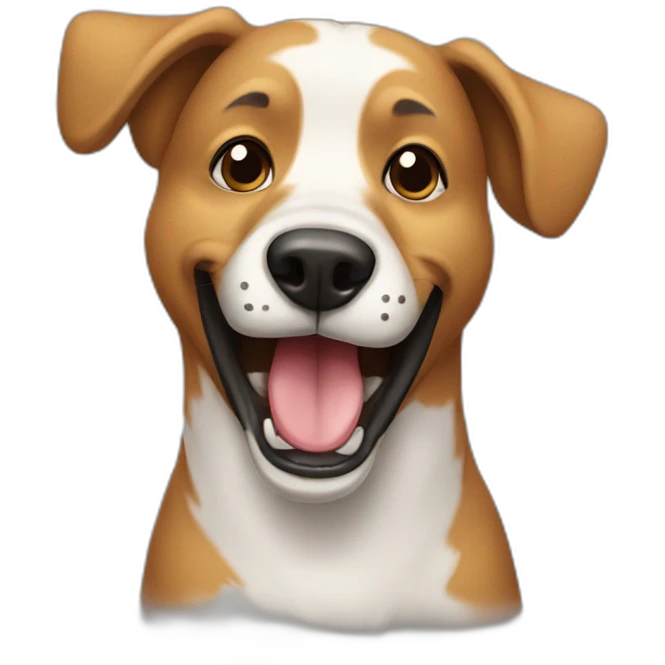dog singing emoji
