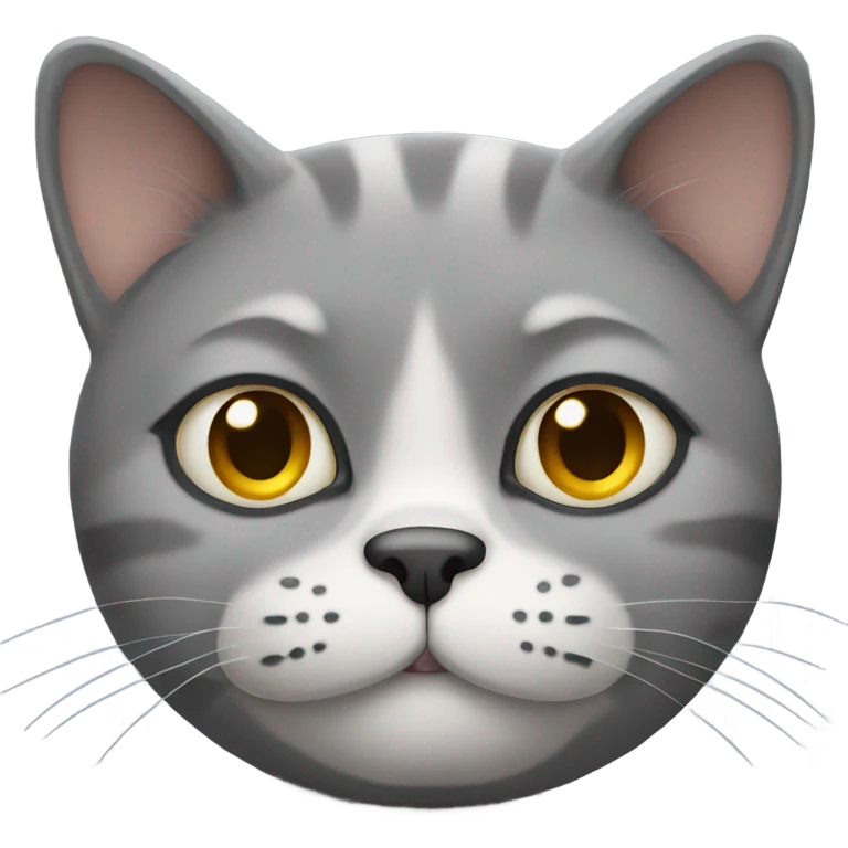 gray fat cat emoji