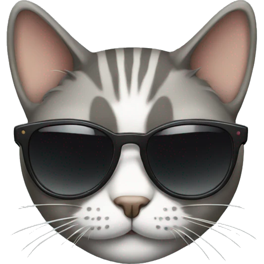 Cat with sunglasses emoji