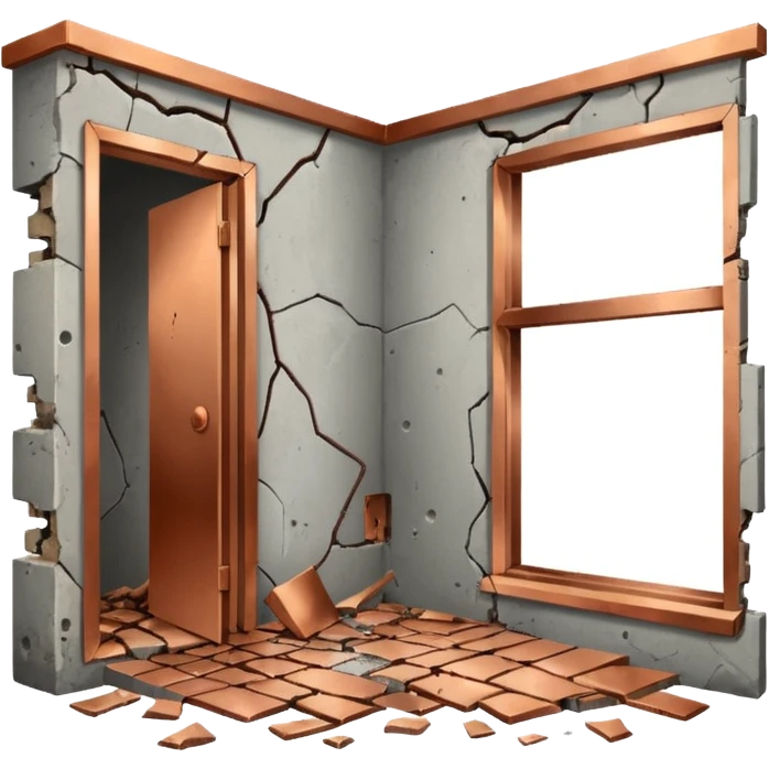 Damaged Building Interior emoji