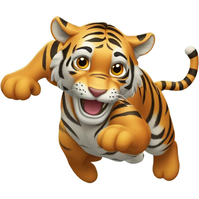 tiger jumping  emoji