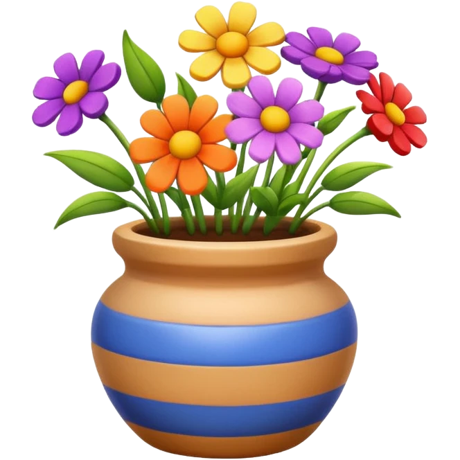 flowers in pot emoji