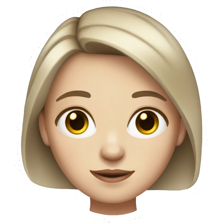 A brunette with amber eyes and blond highlights. Pale skin with freckles  emoji