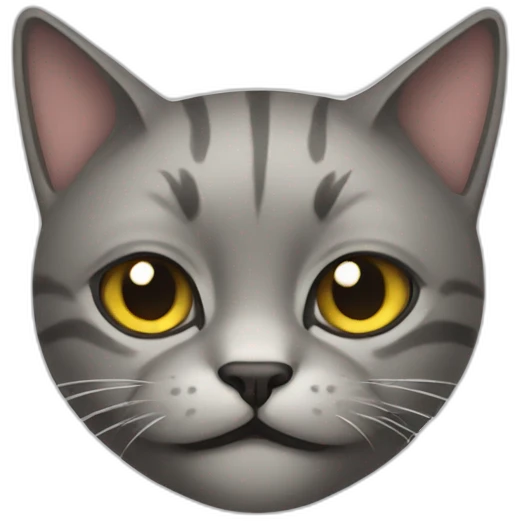 Ironical cat emoji