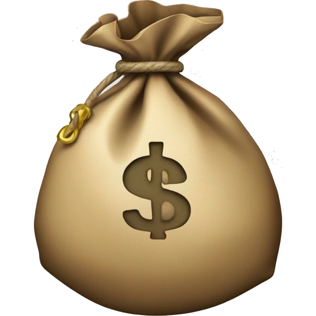 money bag without symbol emoji