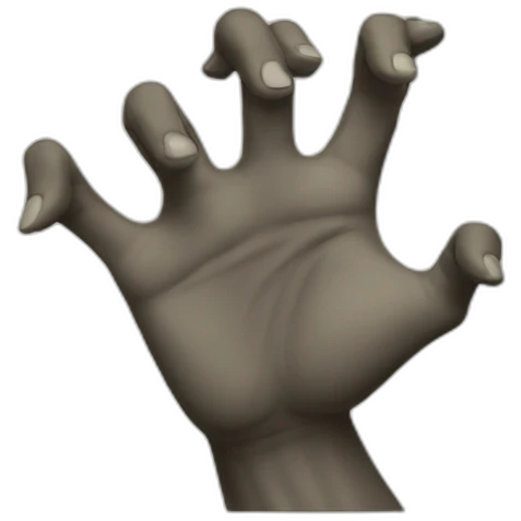 Demon reaching hands out emoji