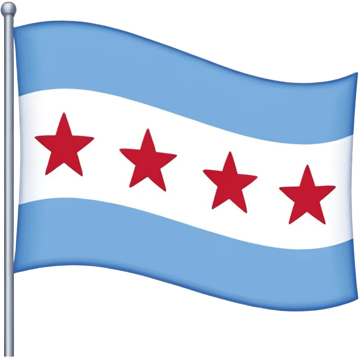 Chicago flag emoji