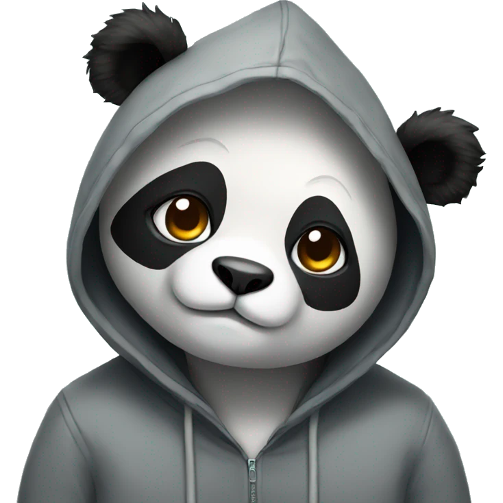 panda with a hoodie emoji