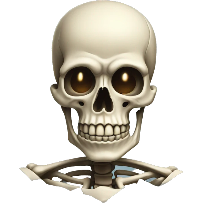 skeleton with exploded head emoji