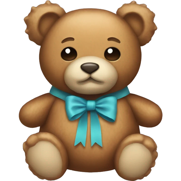 Teddy bear bow emoji