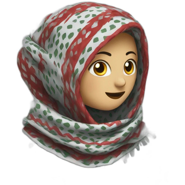Keffiyeh scarf emoji